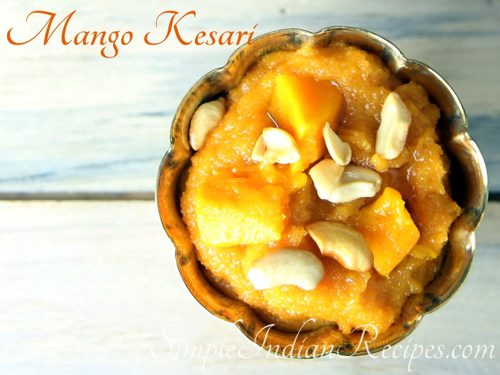 Mango Kesari Aam Ka Halwa Mango Sheera Simple Indian Recipes
